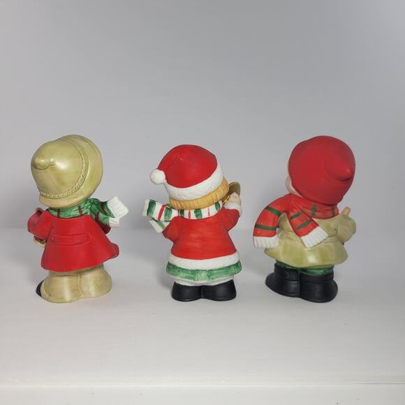 3pc Vintage Ceramic Kids with Musical Instruments Christmas Set HOMCO - Picture 2 of 6